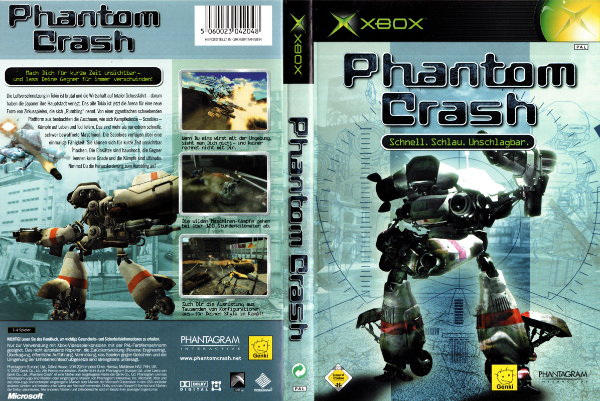 Phantom Crash box art for Xbox